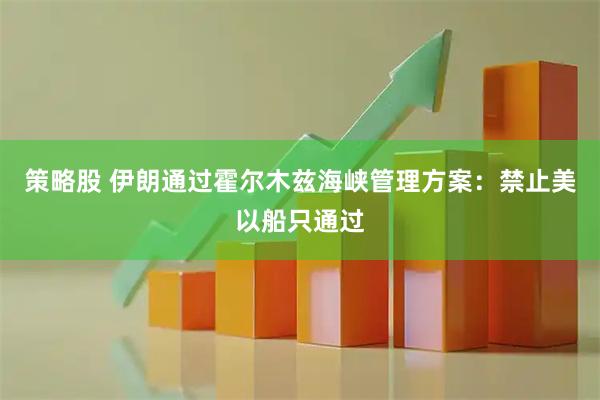 策略股 伊朗通过霍尔木兹海峡管理方案：禁止美以船只通过