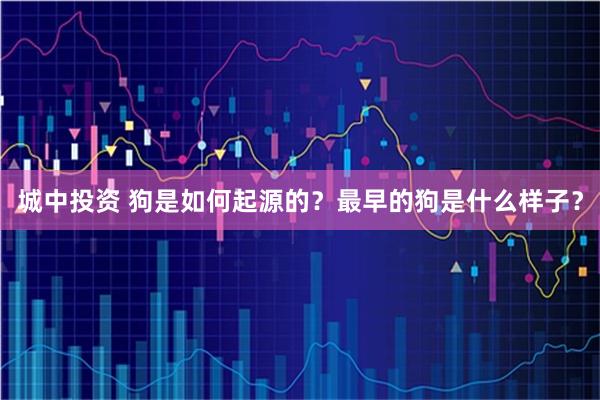 城中投资 狗是如何起源的？最早的狗是什么样子？